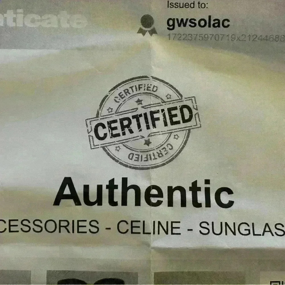 Céline Oversized Sunglasses – Caramel Square Frames – Authentic Designer Vintage - Picture 3 of 7